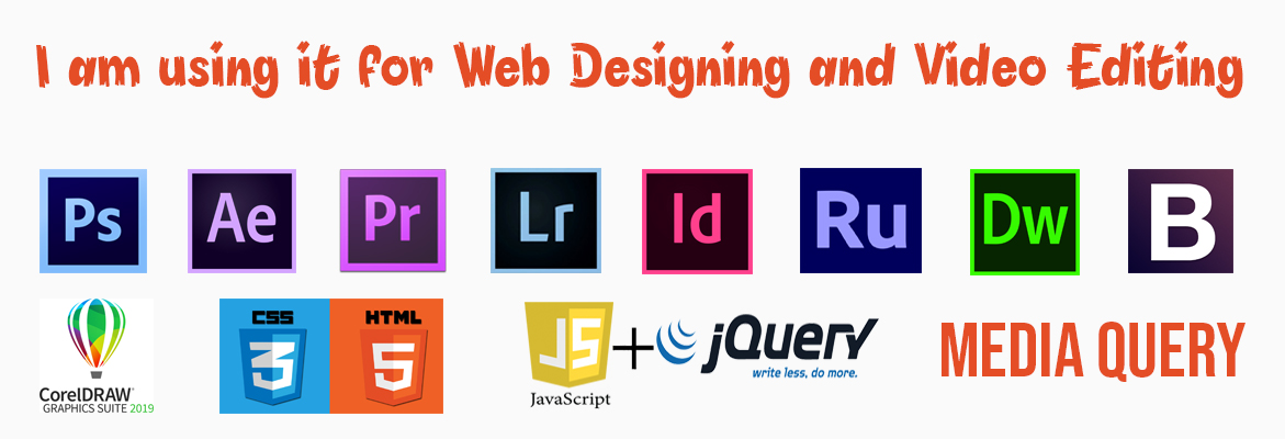 My Experience in Softwares and Web Technologies Pic